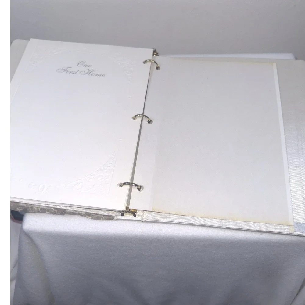 Vintage 1996 Beverly Clark Wedding Memories Memory Book Journal White Embossed